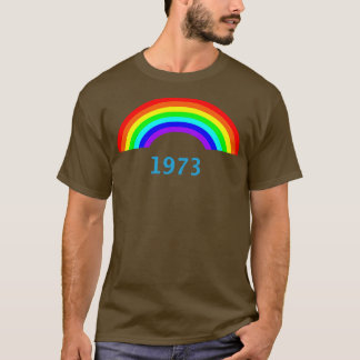 Vintager Regenbogen 1973 ein Retro-Jahr T-Shirt