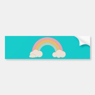 Vintager Regenbogen Autoaufkleber