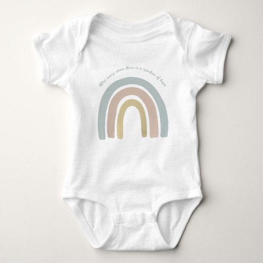 Vintager Regenbogen Baby Strampler (Vorderseite)