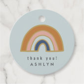Vintager Regenbogen Geschenkanhänger (Vorderseite)