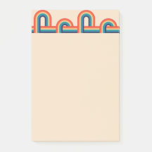 Vintager Regenbogen Postit-Hinweise