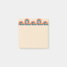 Vintager Regenbogen Postit-Hinweise