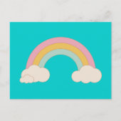 Vintager Regenbogen Postkarte (Vorderseite)