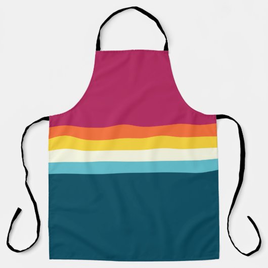 Vintager Regenbogen Schürze (Vorderseite)