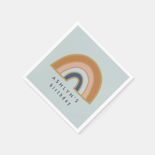 Vintager Regenbogen Serviette (Ecke)