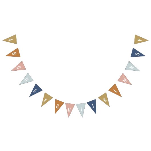 Vintager Regenbogen Wimpelkette (Alle)