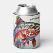 Vintager Regenbogenforellenfisch - Fischerei Dosenkühler (Kanne Vorderseite)