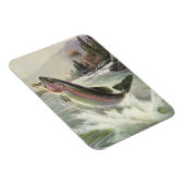 Vintager Regenbogenforellenfisch, Fischfang Magnet (Rechte Seite)