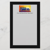 Vintager Regenbogenuntersatz Briefpapier (Vorderseite)