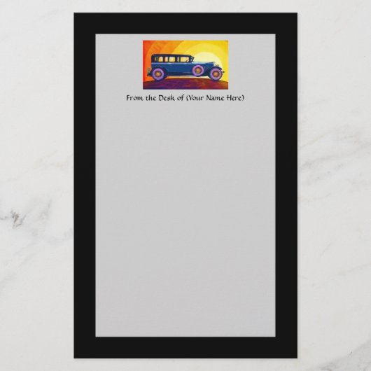 Vintager Regenbogenuntersatz Briefpapier (Vorderseite)