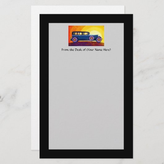 Vintager Regenbogenuntersatz Briefpapier (Vorne/Hinten)