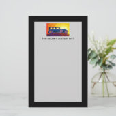 Vintager Regenbogenuntersatz Briefpapier (Stehend Vorderseite)