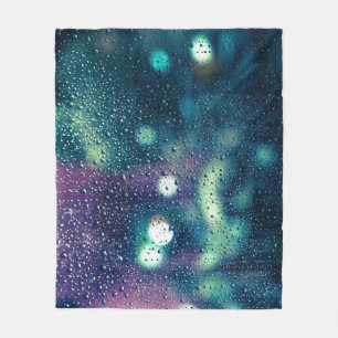 Vintager Regenfalleffekt Fleecedecke