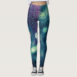 Vintager Regenfalleffekt Leggings