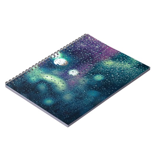 Vintager Regenfalleffekt Notizblock (Linke Seite)