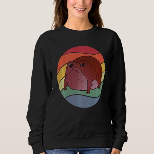 Vintager Regenfrosch Sweatshirt (Vorderseite)