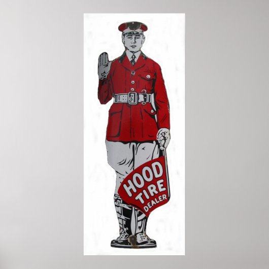 Vintager Reifenhändler Poster (Vorne)