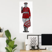 Vintager Reifenhändler Poster (Heimbüro)