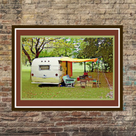 Vintager Reisefahrplaner Poster