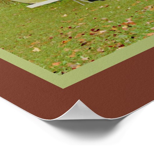 Vintager Reisefahrplaner Poster (Ecke)