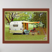 Vintager Reisefahrplaner Poster (Vorne)