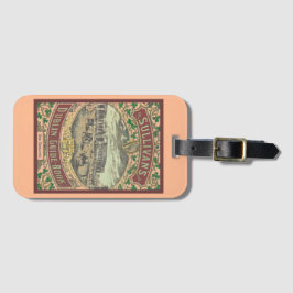 Vintager Reiseführer für Dublin Irland Gepäckanhänger