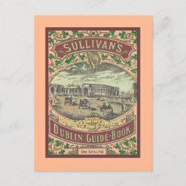 Vintager Reiseführer für Dublin Irland Postkarte