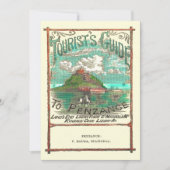 Vintager Reiseführer für Penzance Karte (Vorderseite)