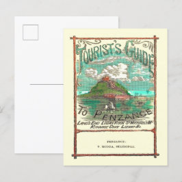 Vintager Reiseführer für Penzance Postkarte