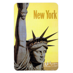 Vintager Reisemagnet New York USA Magnet