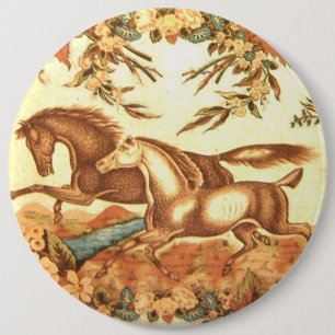 Vintager Reiterpferdeknopf Button