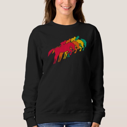 Vintager Reitsportreflex Sweatshirt (Vorderseite)