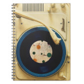Vintager Rekordspieler Notizblock (Vorderseite)