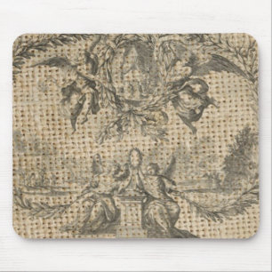 Vintager, religiöser Himmel, viktorianischer Engel Mousepad