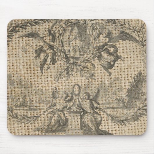 Vintager, religiöser Himmel, viktorianischer Engel Mousepad (Vorne)