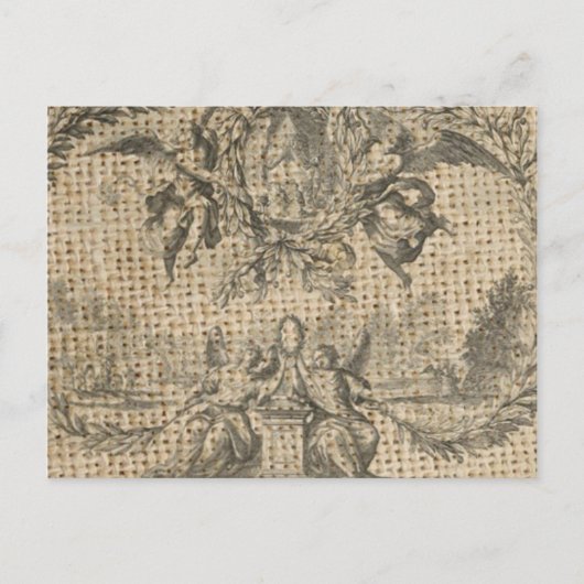 Vintager, religiöser Himmel, viktorianischer Engel Postkarte (Vorderseite)