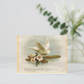 Vintager religiöser Osterdamm Postkarte (Stehend Vorderseite)