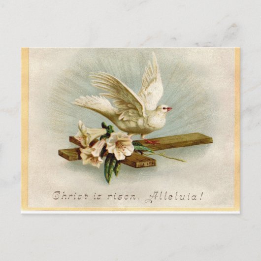 Vintager religiöser Osterdamm Postkarte (Vorderseite)