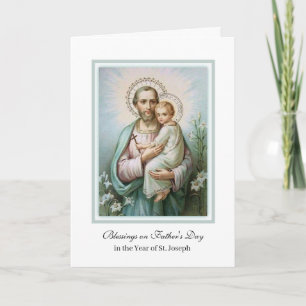 Vintager religiöser Tag des hl. Joseph Jesus zum T Karte