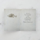 Vintager religiöser Weihnachtsengel Feiertagskarte (Innenseite)