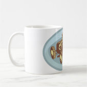 Vintager Rennfahrer Klassische Motorsport Kunst Kaffeetasse (Links)