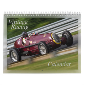 Vintager Rennkalender Kalender