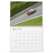 Vintager Rennkalender Kalender (Feb 2027)