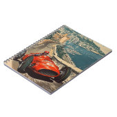 Vintager Rennwagen an der Küste von Monaco Notizblock (Linke Seite)