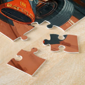 Vintager Rennwagen in Barcelona Puzzle (Seite)