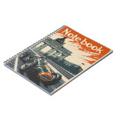 Vintager Rennwagen in Berlin Notizblock (Linke Seite)