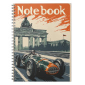 Vintager Rennwagen in Berlin Notizblock (Vorderseite)