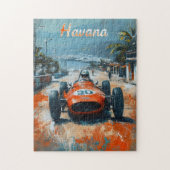 Vintager Rennwagen in Havanna Puzzle (Vertikal)