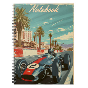 Vintager Rennwagen in Las Vegas Notizblock