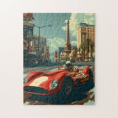 Vintager Rennwagen in Las Vegas Puzzle (Vertikal)